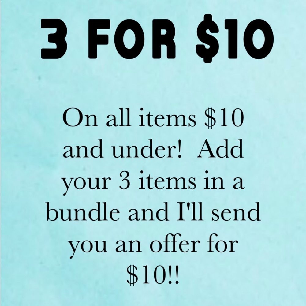 3 for $10!